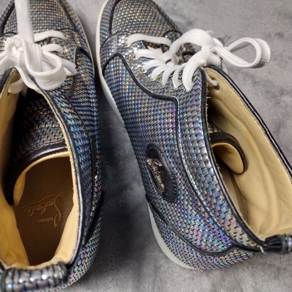 Christian Louboutin Multicolor Leather Rantus Orlato Sneakers Size 43.5 US 10.5 - Picture 7 of 14